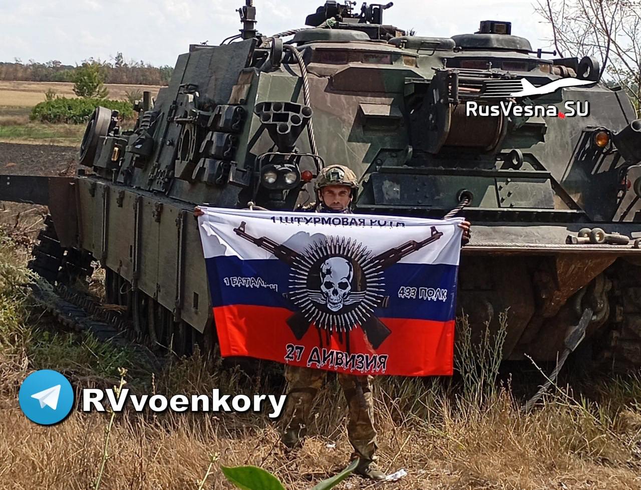 Трофейная БРЭМ M88A2 в Сергеевке