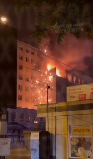 Последствия удара дрона-камикадзе «Герань-4» по ЦОД компании ООО «Технологии будущего» в Одессе
